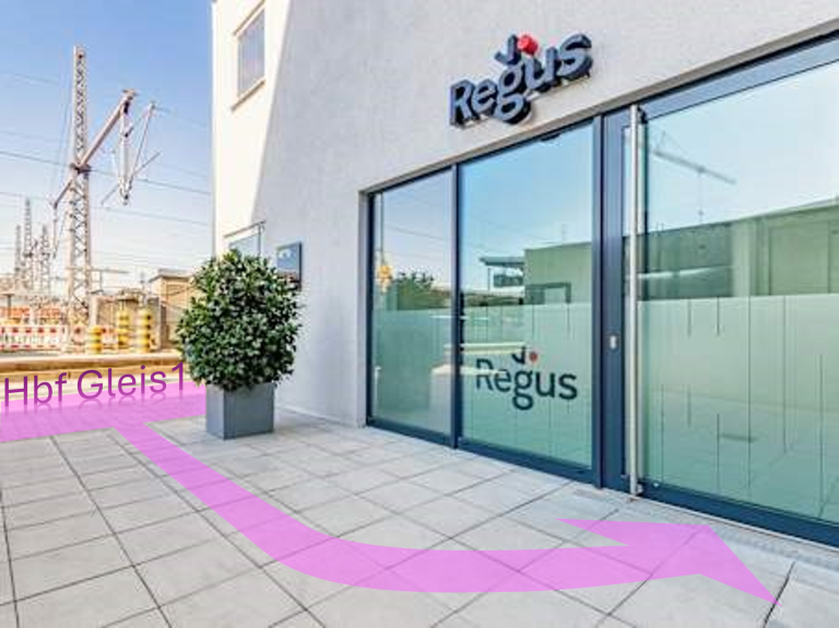 Regus Augsburg Eingang Weg zum Eingang